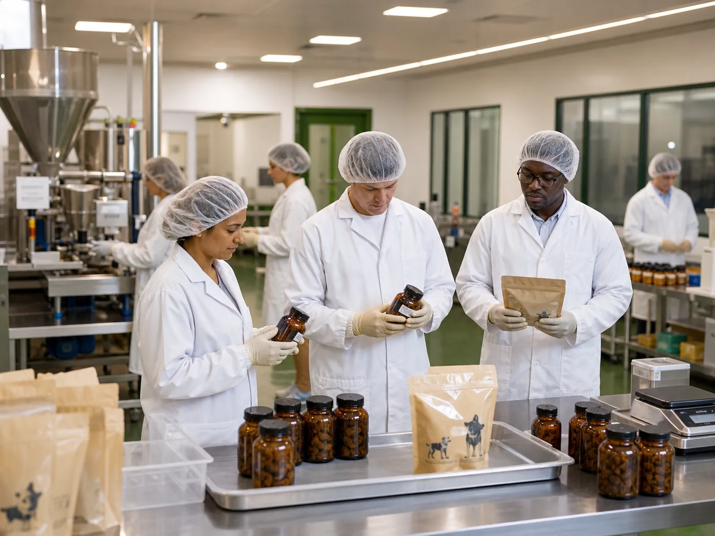 Pet supplement quality and packaging team