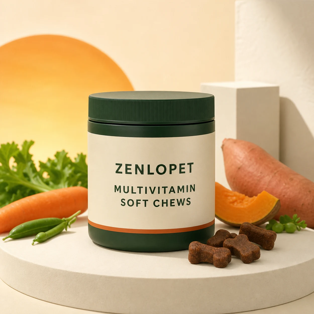 Multivitamin Soft Chew OEM pet supplement concept